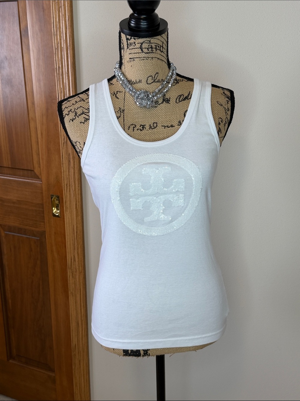 Tory Burch sequin tank top